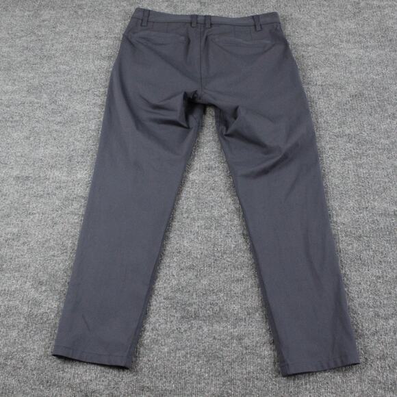 Rhone Pants Mens 31 Commuter Skinny Gray Performance Stretch Travel Chino - Picture 3 of 11